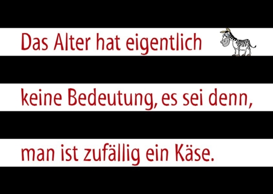 Postkarten Das Alter hat eigentlich keine Bedeutung... - 10 St.