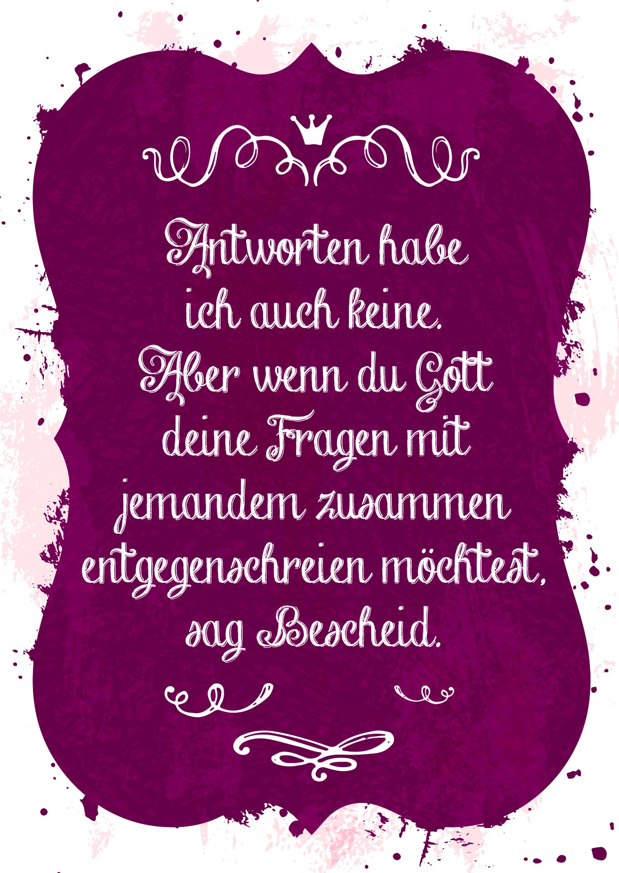 Postkarte Antworten habe ich auch keine ... - 10 Stk.