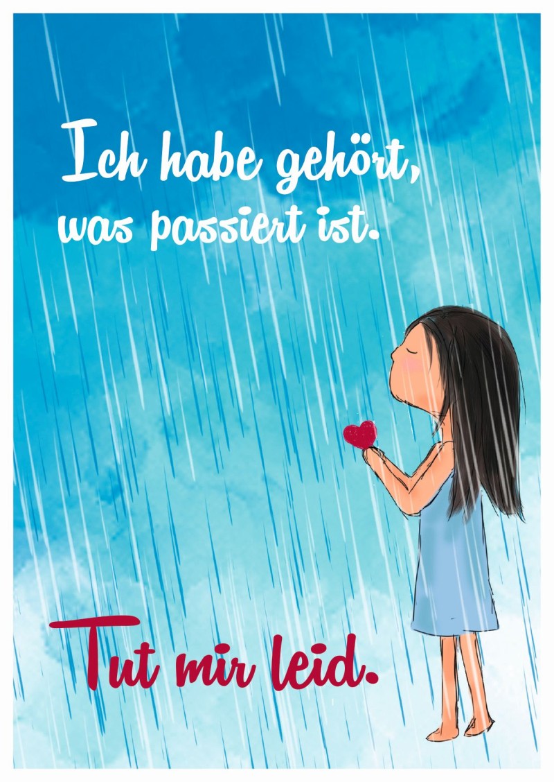 Postkarte Ich habe gehört, was passiert ist. - 10 Stk.