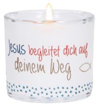 Windlicht LichtMomente Jesus begleitet dich...