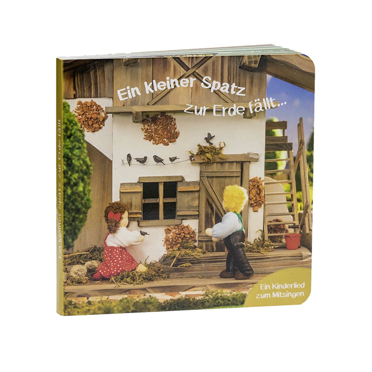Ein Kleiner Spatz Zur Erde Fällt