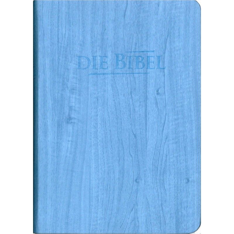 Die Heilige Schrift - Taschenbibel blau, Holzoptik|Elberfelder Übersetzung in überarbeiteter Fassung Edition CSV Hückeswagen