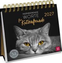 Inspirierende Worte für Katzenfreunde 2027 - Postkartenkalender