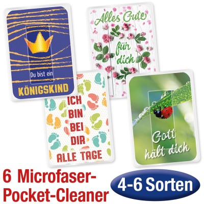 6 Microfaser-Pocket-Cleaner