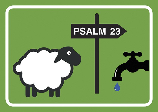 Psalm 23 (4 Postkarten)