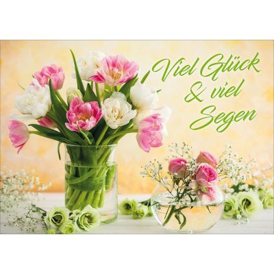 Postkarten: Viel Glück & viel Segen, 4 Stück