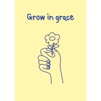 Postkarten:Grow in grace 4 Stück
