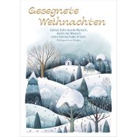 Postkarten: Gesegnete Weihnachten 4 Stück
