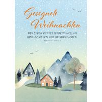 Postkarten: Gesegnete Weihnachten 4 Stück