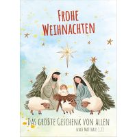 Postkarten: Frohe Weihnachten 4 Stück