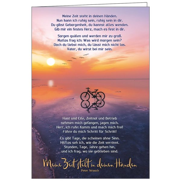 Faltkarte: Meine Zeit steht in deinen Händen - Neutral