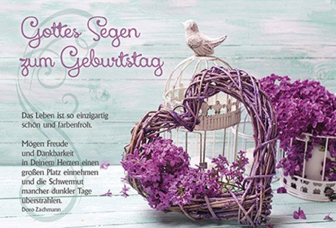 CBZ Faltkarte Gottes Segen zum Geburtstag CBZ Faltkarte Gottes Segen zum Geburtstag