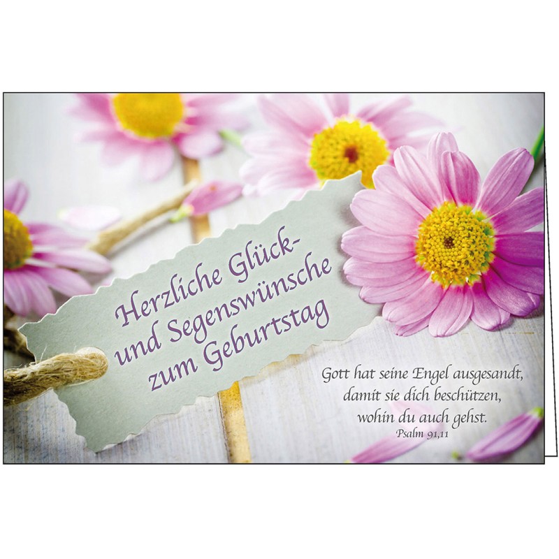 Gottes Segen zum Geburtstag: Text und Bild