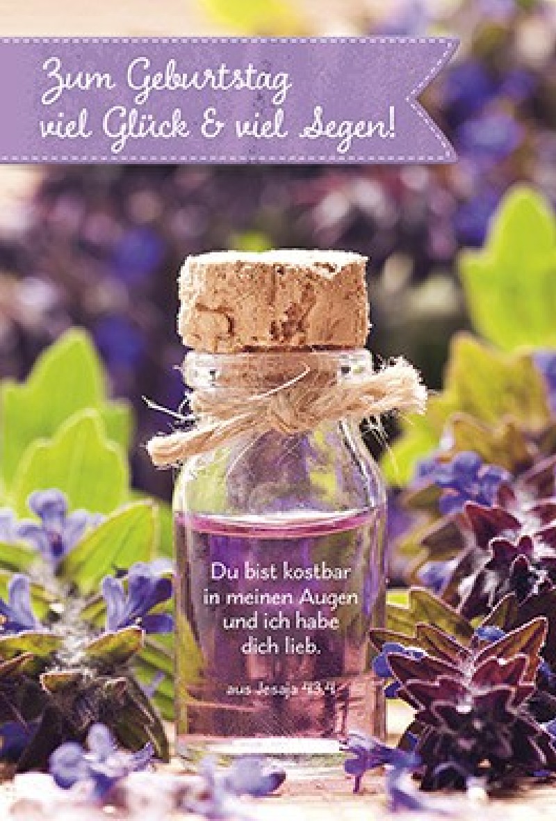 Faltkarte: Zum Geburtstag Gott sei DANK