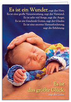 CBZ Faltkarte Es ist ein Wunder Geburt
