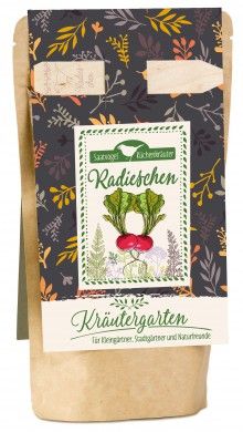 Küchenkräuter Saatvogel "Radieschen"|Kräutergarten - Für Kleingärtner, Stadtgärtner und Naturfreunde