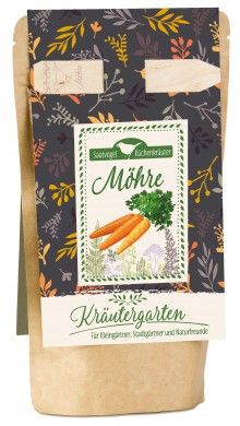 Küchenkräuter Saatvogel "Möhre"|Kräutergarten - Für Kleingärtner, Stadtgärtner und Naturfreunde