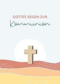 Faltkarte - Gottes Segen zur Kommunion