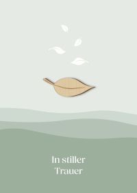 Faltkarte - In stiller Trauer