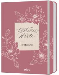 Blühende Worte - Notizbuch