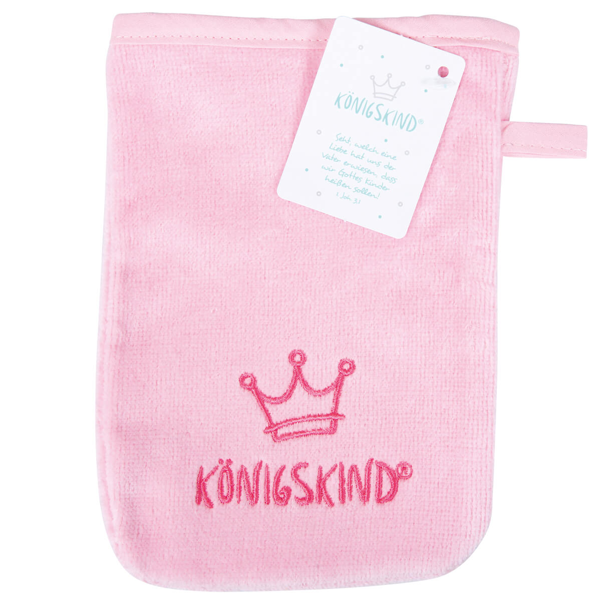 Waschhandschuh Königskind - rosa