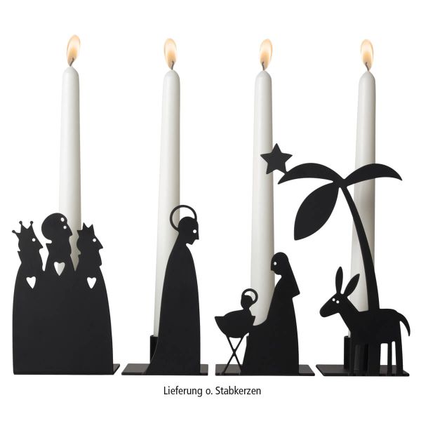 Kerzenhalter-Set Krippe