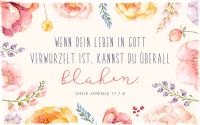 Holzschild groß - In Gott verwurzelt
