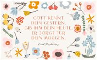 Holzschild groß - Gott kennt dein Gestern
