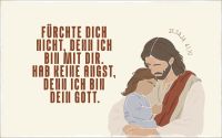 Jahreslosung 2027 - Holzschild Geborgen