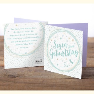 Segen zum Geburtstag (Faltkarte)