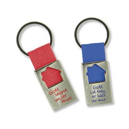 Schlüsselanhänger aus Metall (4er Set)|Hausform