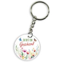 Schlüsselanhänger Edelstahl Du bist ein Geschenk