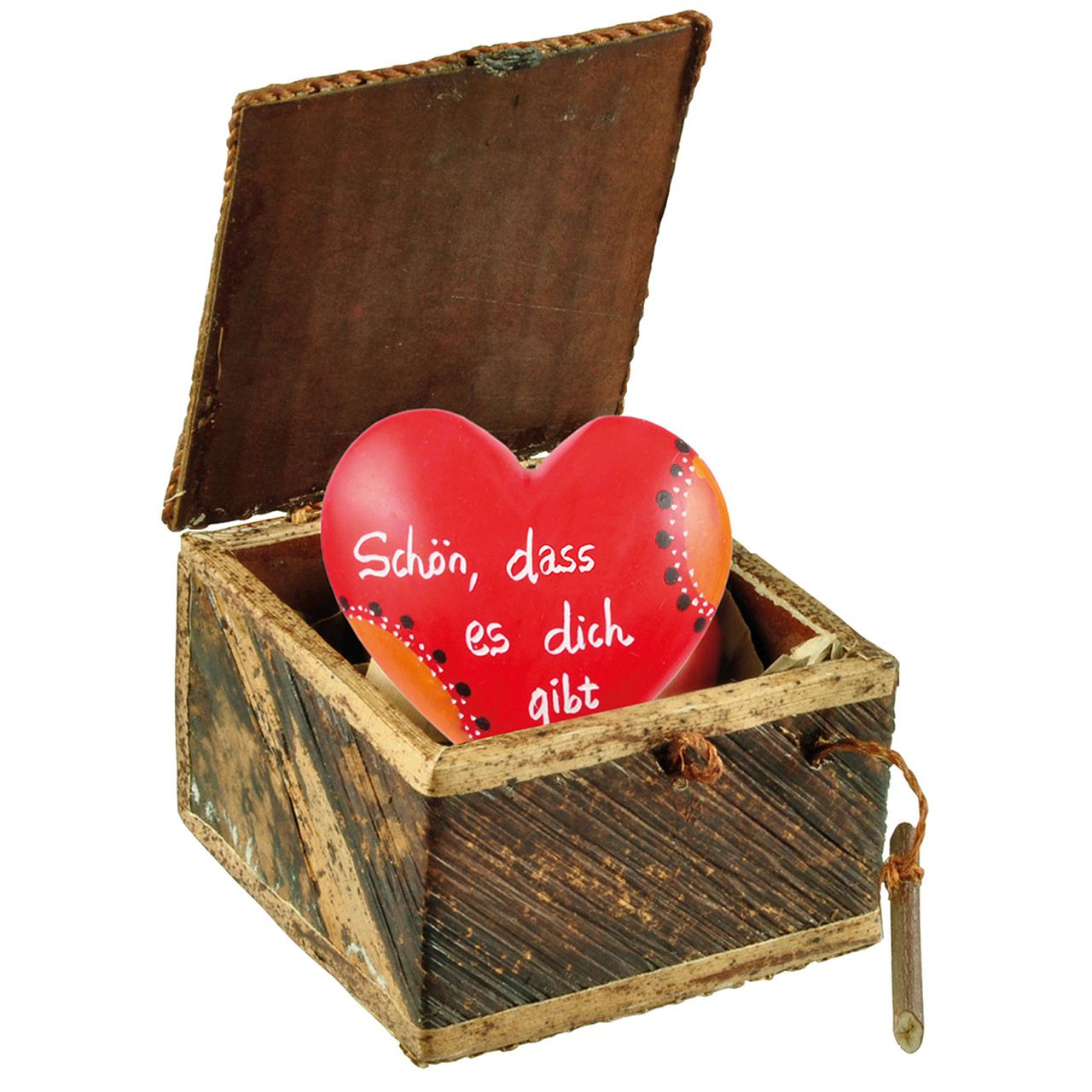 CBZ - Geschenk-Box mit Herz - Schön, dass es dich gibt