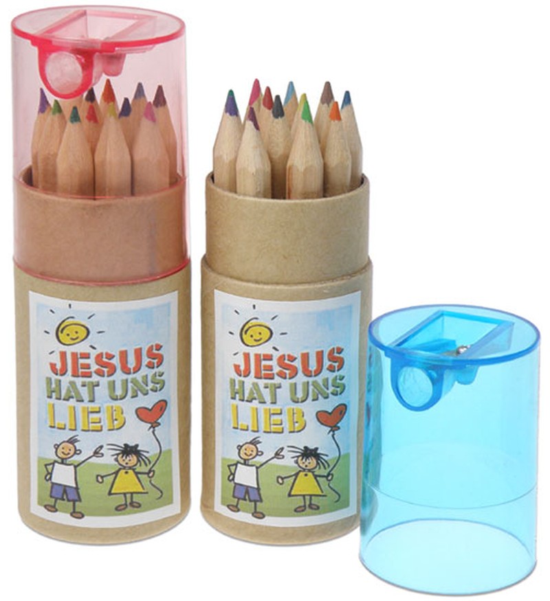 CBZ Stifte Box Jesus hat uns lieb rot