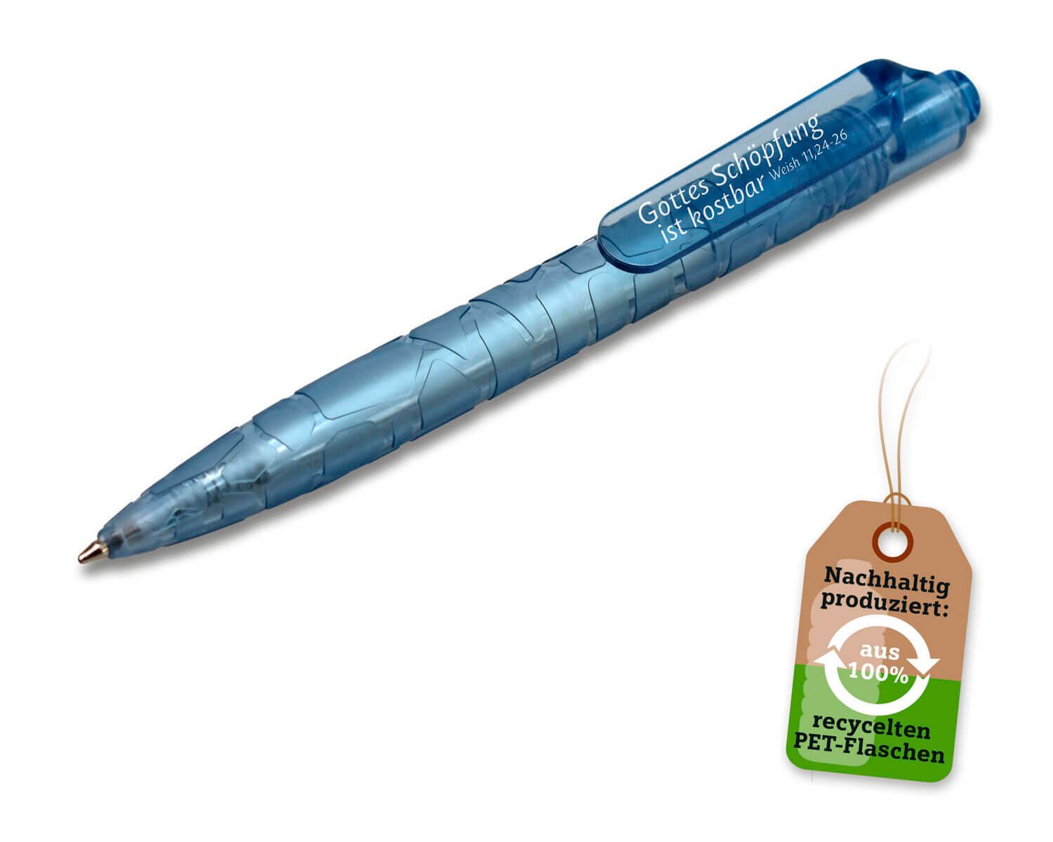 Kugelschreiber recycelt - blau