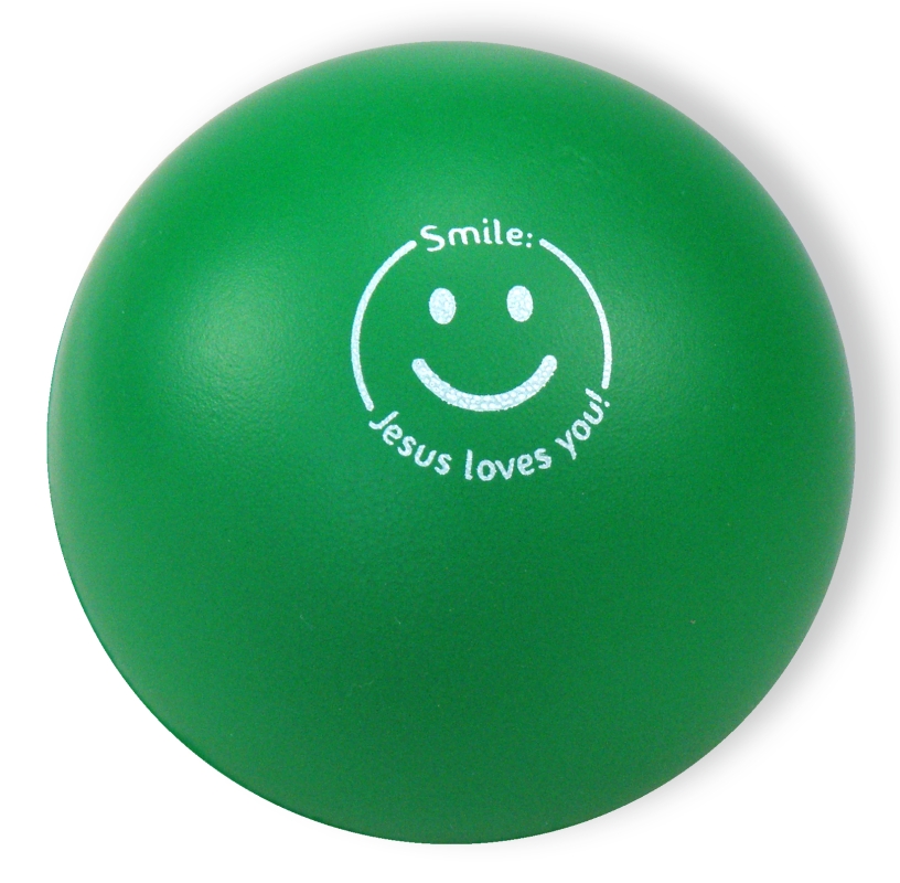 Softball Smile - Jesus loves you! - grün