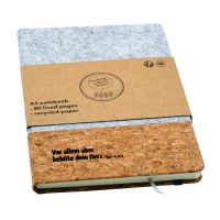 Notizbuch Kork & RPET-Filz DIN A5
