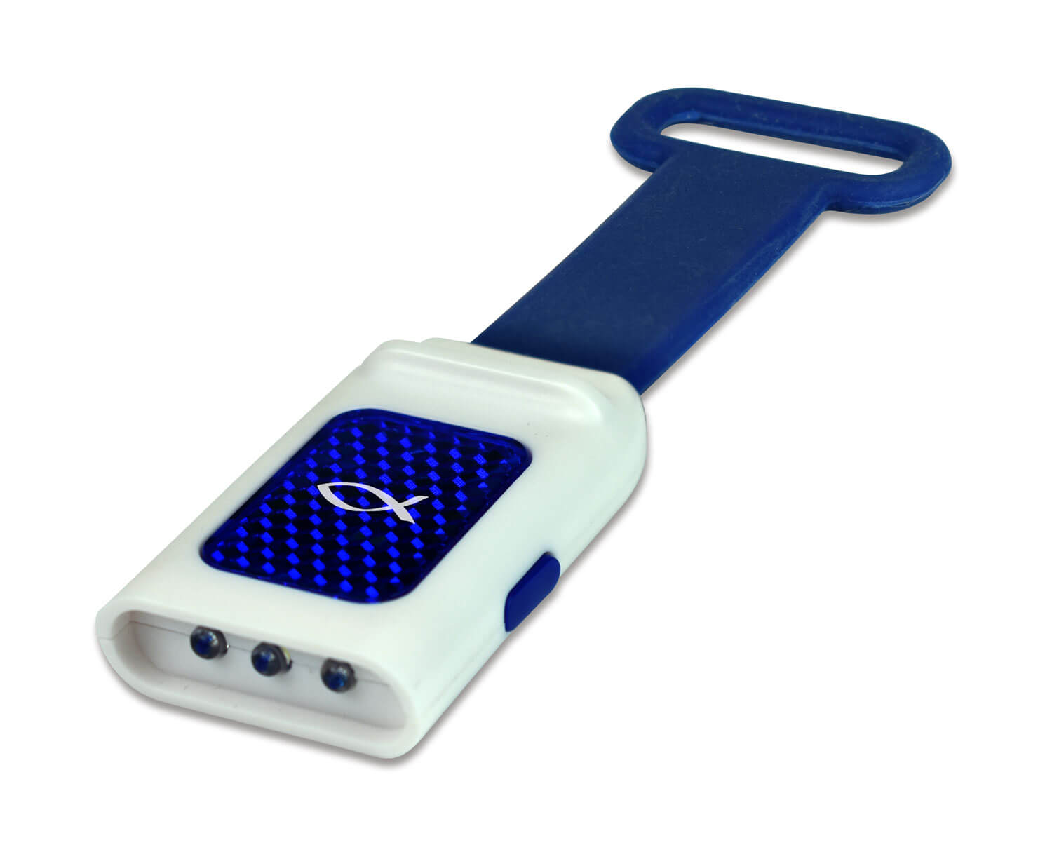 LED Taschenlampe Reflektor Ichthys blau