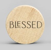 Holzmagnet - Blessed