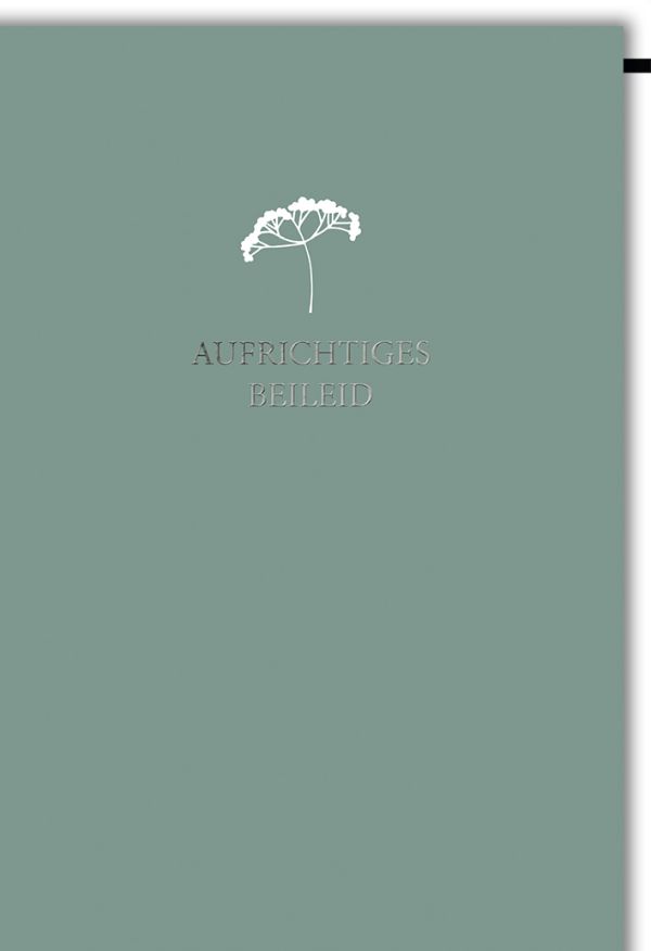 Faltkarte Aufrichtiges Beileid