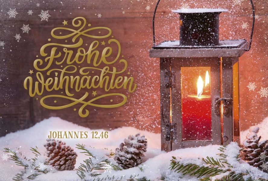 Minikarten Weihnachten Fotomotiven - 12 Stück