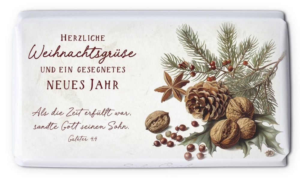 Schokoladengrüße Herzliche Weihnachtsgrüße (40g)