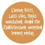 Aufkleber Lieber Gott, lass viel Gras...