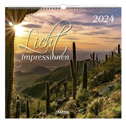 Licht-Impressionen 2024 - Wandkalender