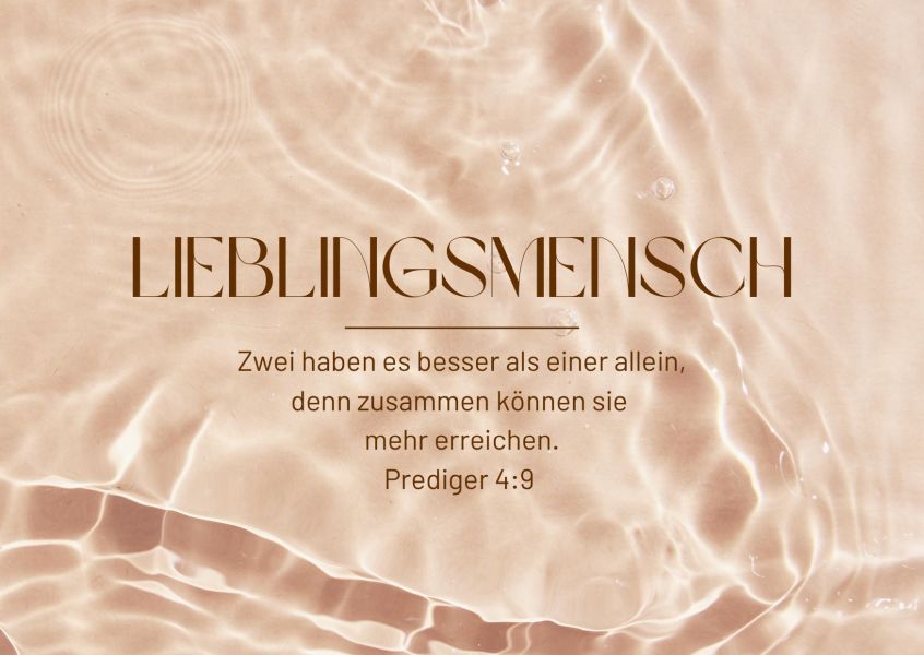Postkarte Lieblingsmensch