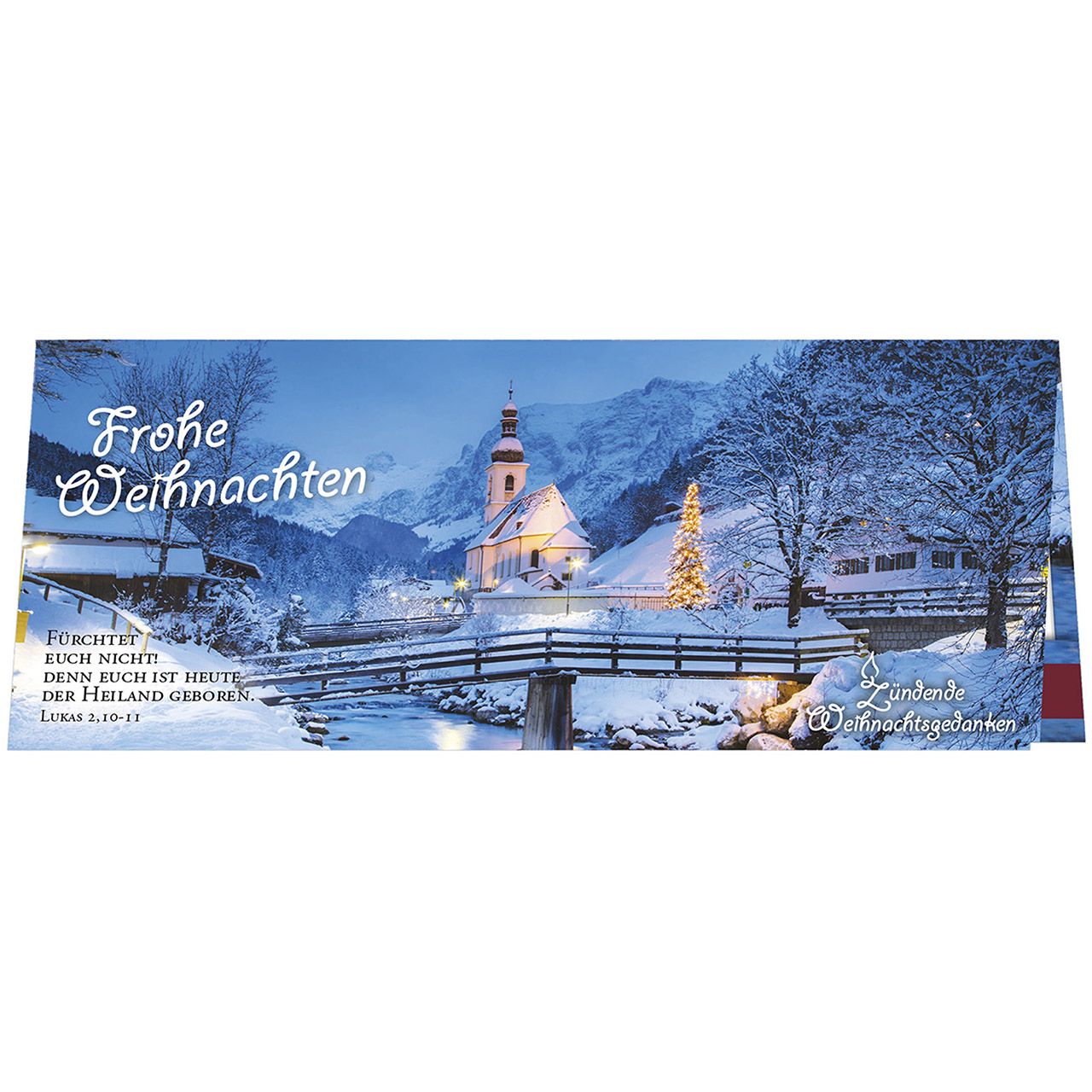 Streichholz-Adventskalender Frohe Weihnachten