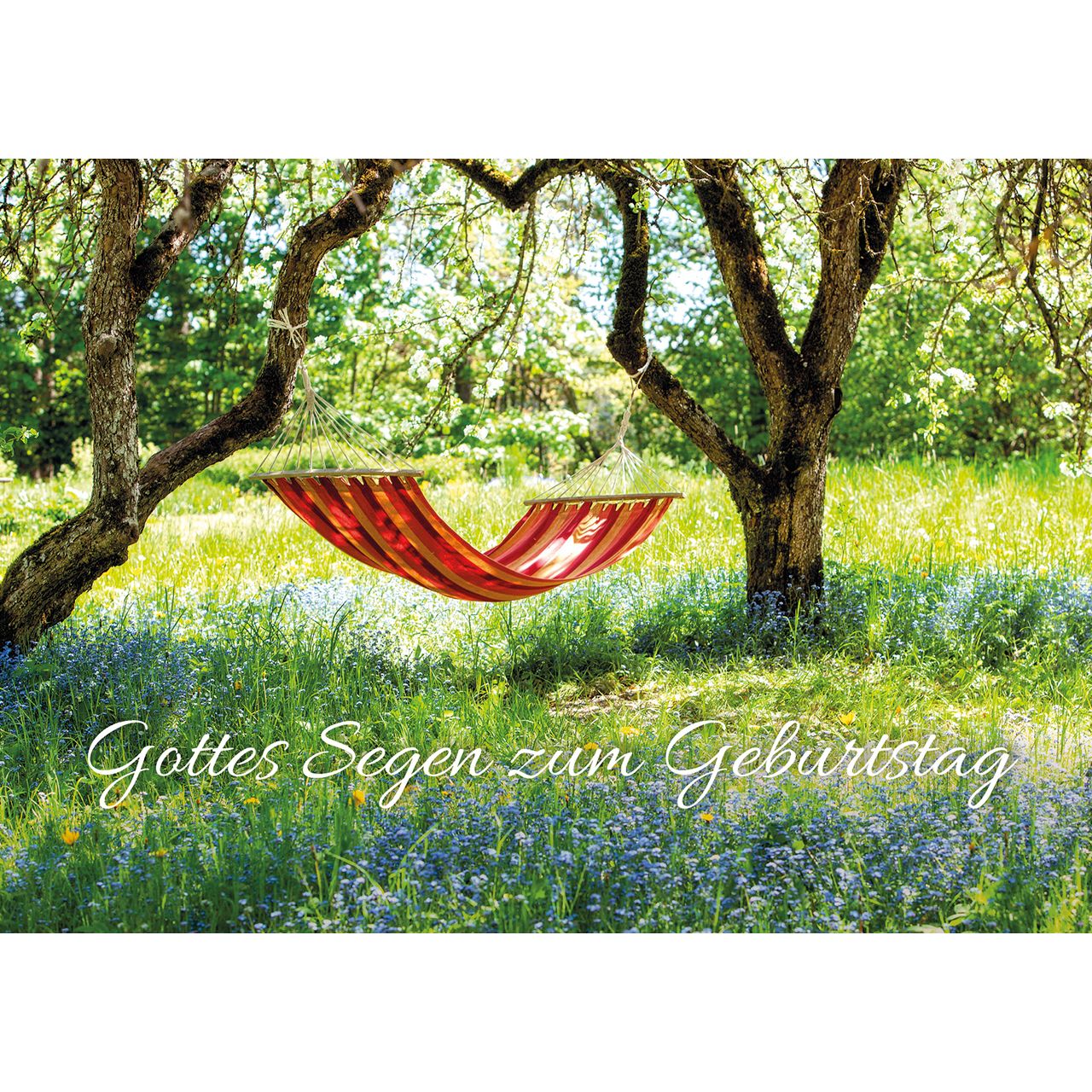 Gottes Segen zum Geburtstag PK 1x4 Hängematte