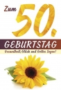 Faltkarte: Zum 50. Geburtstag