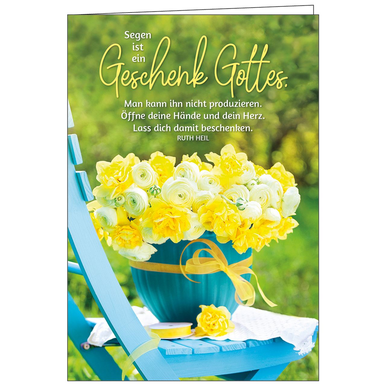 Faltkarte: Gottes Segen zum Geburtstag 