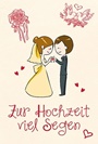 Faltkarte: Möget ihr die Farben des Lebens entdecken - Hochzeit